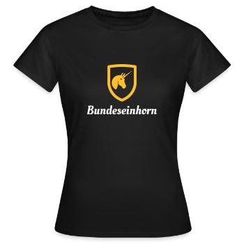 Federal Unicorn - Women's T-Shirt - black - Front - AI Model Female 172 dark (172cm)