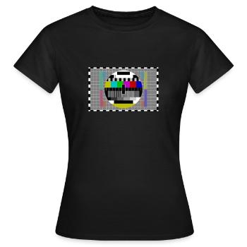 Testbild! lustige Sprüche, lustige Bilder, Fun - Frauen T-Shirt - Schwarz - Vorne - AI Model Female 172 dark (172cm)