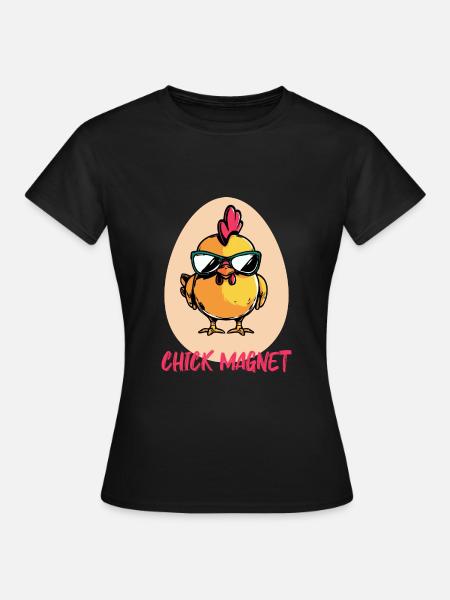 Chick Magnet - T-shirt dam - svart