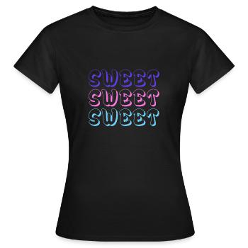 Sweet Design Colors - T-shirt Femme - noir - Devant - AI Model Female 172 dark (172cm)