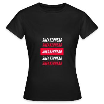 Sneakerhead (fanatique de sneaker) - T-shirt Femme - noir - Devant - AI Model Female 172 dark (172cm)