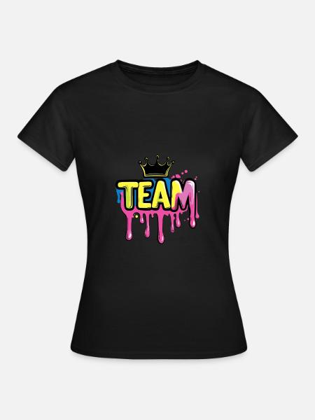 Team Bunt - Frauen T-Shirt - Schwarz