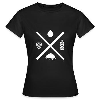 Braumeister - Frauen T-Shirt - Schwarz - Vorne - AI Model Female 172 dark (172cm)