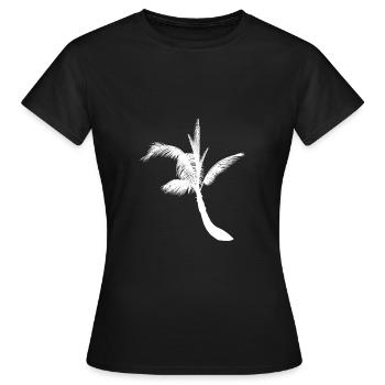 Palmier palmier - T-shirt Femme - noir - Devant - AI Model Female 172 dark (172cm)