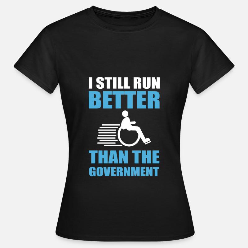Rollstuhl - Frauen T-Shirt - Schwarz