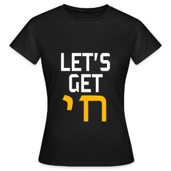 Hanoucca - T-shirt Femme - noir - Devant - AI Model Female 172 dark (172cm)