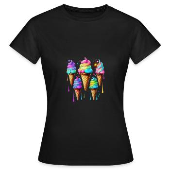 SEALING ICE - Women's T-Shirt - black - Front - AI Model Female 172 dark (172cm)