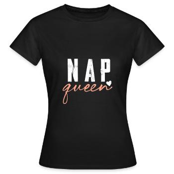 Reine du sommeil - T-shirt Femme - noir - Devant - AI Model Female 172 dark (172cm)