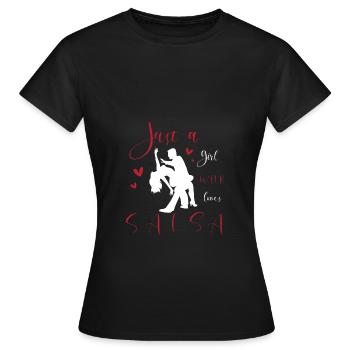 Salsa Dancer Dancer - Women's T-Shirt - black - Front - AI Model Female 172 dark (172cm)