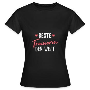 Beste Trainerin Geschenk - Frauen T-Shirt - Schwarz - Vorne - AI Model Female 172 dark (172cm)