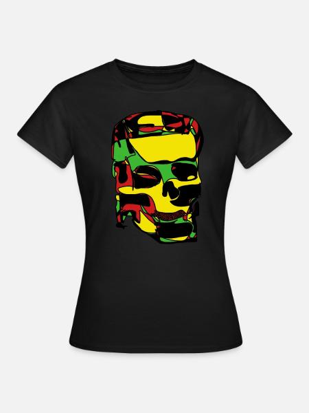Schädel - Frauen T-Shirt - Schwarz