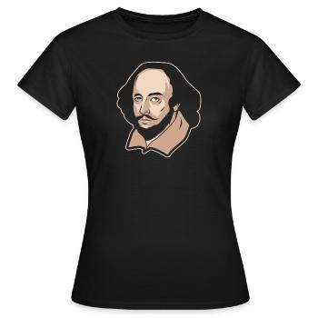 Théâtre dramatique de Shakespeare littérature - T-shirt Femme - noir - Devant - AI Model Female 172 dark (172cm)