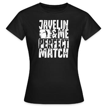 Lancer de lance Athlétisme Sport - T-shirt Femme - noir - Devant - AI Model Female 172 dark (172cm)