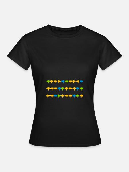 signposts direction left right - Women's T-Shirt - black