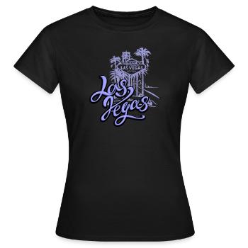 Las Vegas - T-shirt Femme - noir - Devant - AI Model Female 172 dark (172cm)