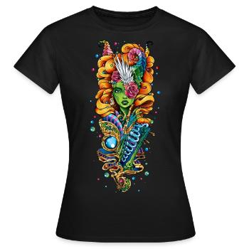 Goddess of the underworld - Women's T-Shirt - black - Front - AI Model Female 172 dark (172cm)
