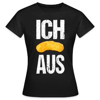 Ich flip aus Erdnussflips - Frauen T-Shirt - Schwarz - Vorne - AI Model Female 172 dark (172cm)