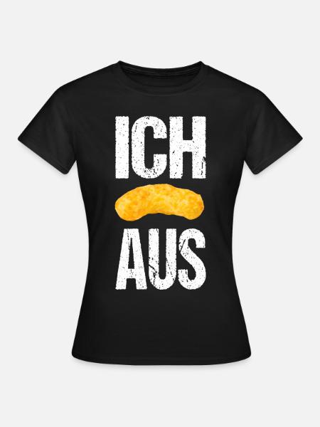 Ich flip aus Erdnussflips - Frauen T-Shirt - Schwarz