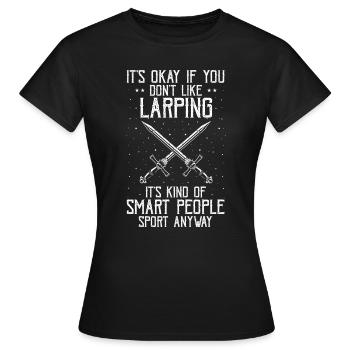 Jeu de rôle en direct pour PNJ et jeu de rôle RPG - T-shirt Femme - noir - Devant - AI Model Female 172 dark (172cm)