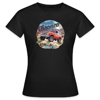 Bronco 4x4 Made in USA 4x4 Classic V8 Car Off Road - Women's T-Shirt - black - Front - AI Model Female 172 dark (172cm)