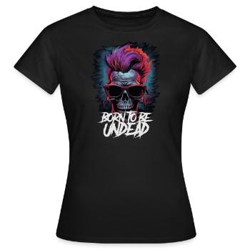 Né pour être mort-vivant - T-shirt Femme - noir - Devant - AI Model Female 172 dark (172cm)