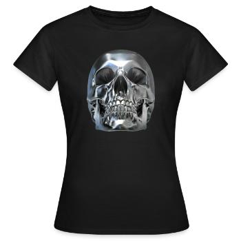 Crâne platine - T-shirt Femme - noir - Devant - AI Model Female 172 dark (172cm)
