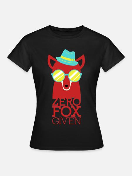 Cooler Fuchs - Frauen T-Shirt - Schwarz