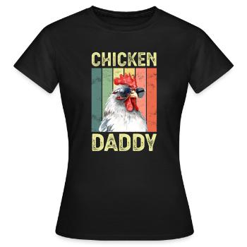 Chicken Chickens - Women's T-Shirt - black - Front - AI Model Female 172 dark (172cm)