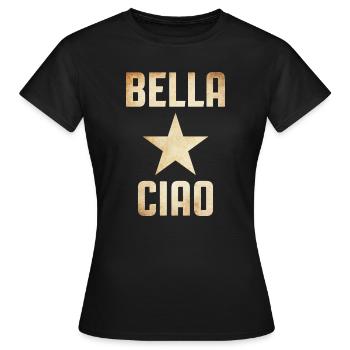 Partisan Singing - Women's T-Shirt - black - Front - AI Model Female 172 dark (172cm)