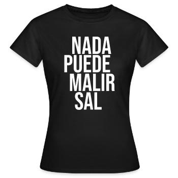Nichts kann Salz schaden - Frauen T-Shirt - Schwarz - Vorne - AI Model Female 172 dark (172cm)