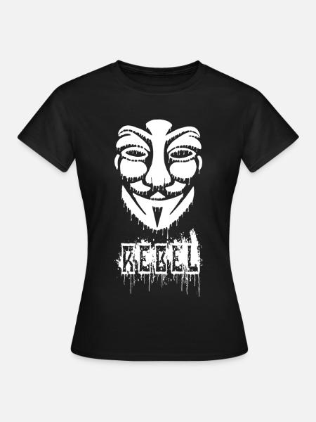 Anonyme Graffiti - Frauen T-Shirt - Schwarz