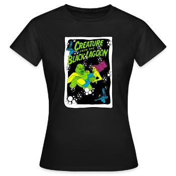 Creature from the Black Lagoon Illustration - Women's T-Shirt - black - Front - AI Model Female 172 dark (172cm)