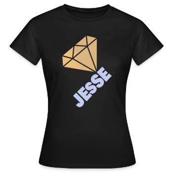 Edel Jesse - Frauen T-Shirt - Schwarz - Vorne - AI Model Female 172 dark (172cm)