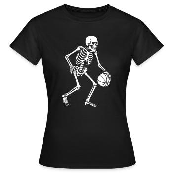 Skeleton Dribbler Basketball - T-shirt Femme - noir - Devant - AI Model Female 172 dark (172cm)