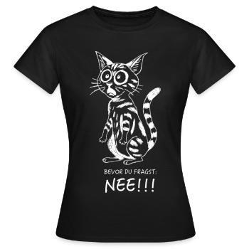 Avant que tu ne demandes... - T-shirt Femme - noir - Devant - AI Model Female 172 dark (172cm)