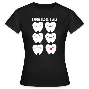Rezeptionist Zahnarzt - Frauen T-Shirt - Schwarz - Vorne - AI Model Female 172 dark (172cm)