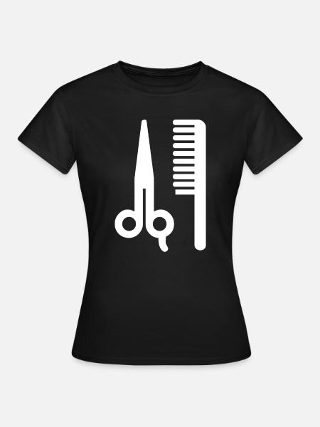 Friseur - Frauen T-Shirt - Schwarz
