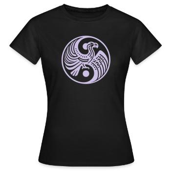 Condor des Andes Tao - Ying Yang - T-shirt Femme - noir - Devant - AI Model Female 172 dark (172cm)