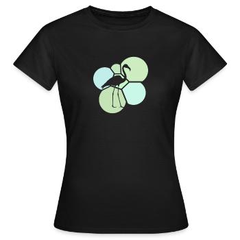Flamenco Wasservogel Flamenco - Frauen T-Shirt - Schwarz - Vorne - AI Model Female 172 dark (172cm)