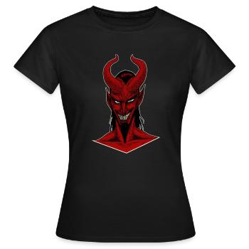 DEMON - T-shirt Femme - noir - Devant - AI Model Female 172 dark (172cm)