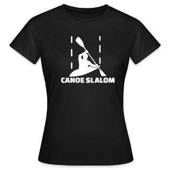Canoe slalom - T-shirt Femme - noir - Devant - AI Model Female 172 dark (172cm)