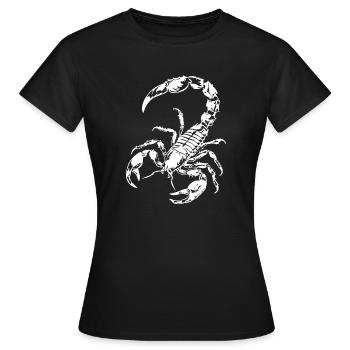 Scorpion - T-shirt Femme - noir - Devant - AI Model Female 172 dark (172cm)