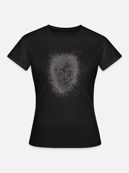 Skull Line - Frauen T-Shirt - Schwarz
