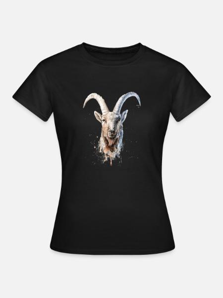 Steinbock - Frauen T-Shirt - Schwarz