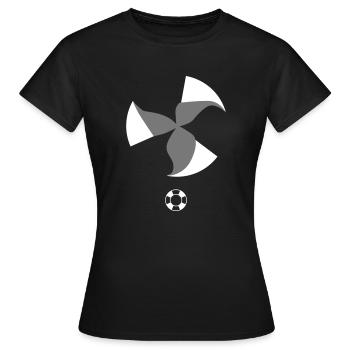 passer à vert Energie nucléaire pas d'énergie éolienne oui - T-shirt Femme - noir - Devant - AI Model Female 172 dark (172cm)