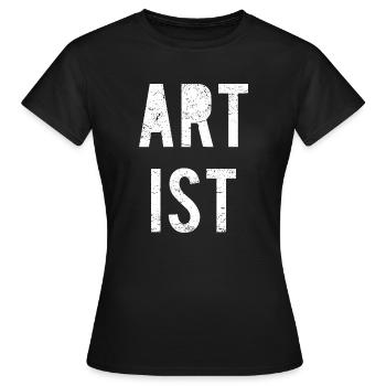 Artiste / artiste - T-shirt Femme - noir - Devant - AI Model Female 172 dark (172cm)