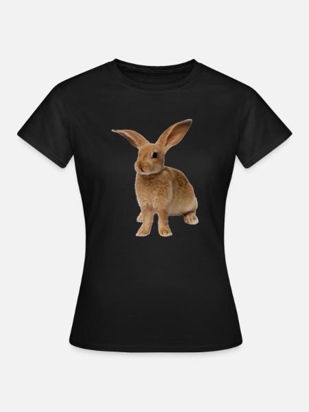 rabbit - Frauen T-Shirt - Schwarz