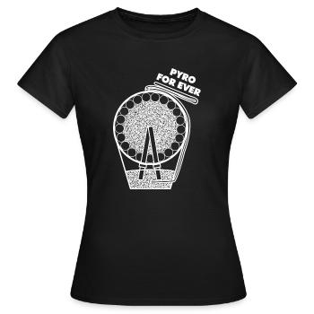 Pyro pour toujours feux d'artifice - T-shirt Femme - noir - Devant - AI Model Female 172 dark (172cm)