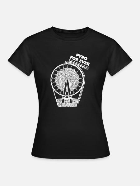 Pyro für immer Feuerwerk - Frauen T-Shirt - Schwarz
