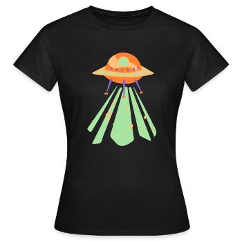 UFO - Women's T-Shirt - black - Front - AI Model Female 172 dark (172cm)